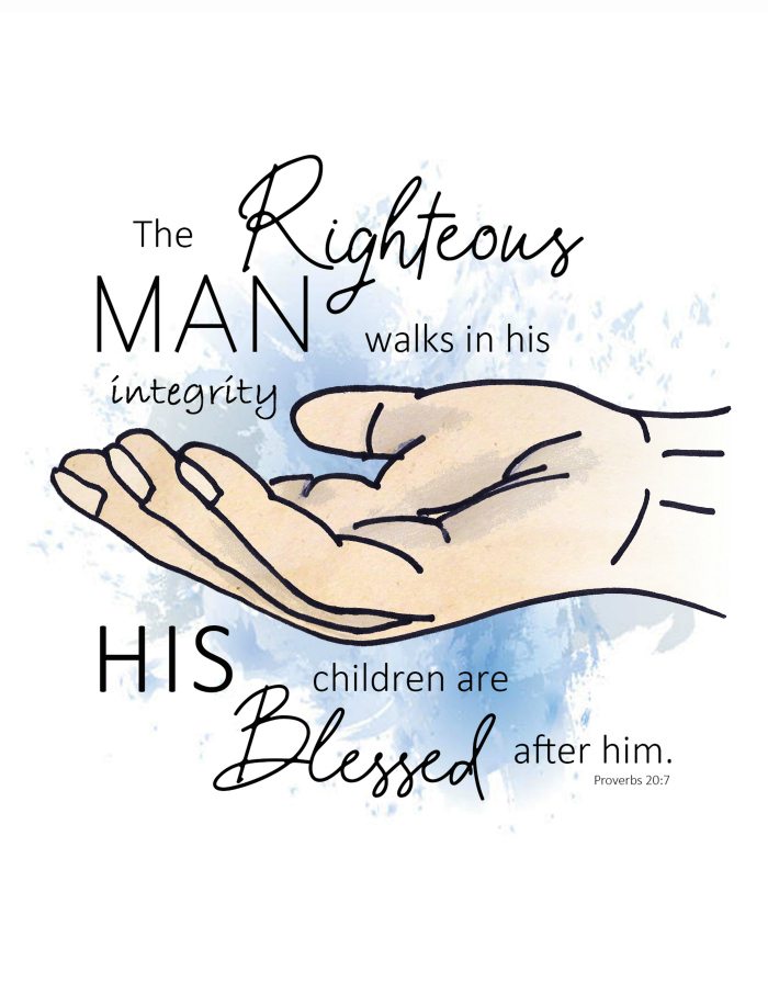 This Father's Day Proverbs Printable is a perfect gift for a wonderful father! It comes in three sizes - 8x10, 5x7, and cards - and in multiple skin tones.