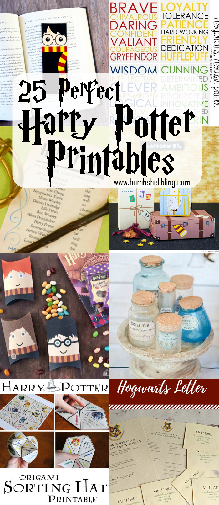 25 Perfect Harry Potter Printables