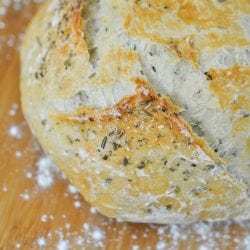 No-Knead Rosemary Artisan Bread