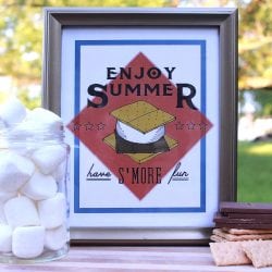 S’mores Printable – ENJOY SUMMER!