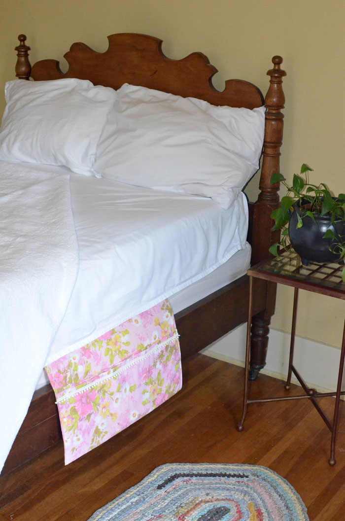 Vintage Pillowcase Bed Caddy Tutorial Bombshell Bling