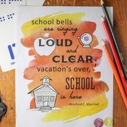 Back to School Printable