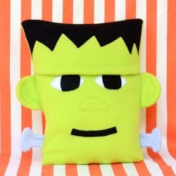 Fleece Frankenstein Pillow Tutorial