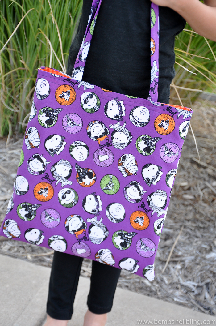 This Great Pumpkin Tote Bag is perfect for trick-or-treating or for hauling around any number of things all October long!