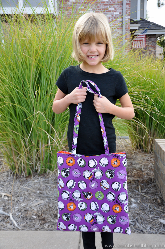This Great Pumpkin Tote Bag is perfect for trick-or-treating or for hauling around any number of things all October long!