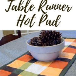 Patchwork Plaid Table Runner Hot Pad
