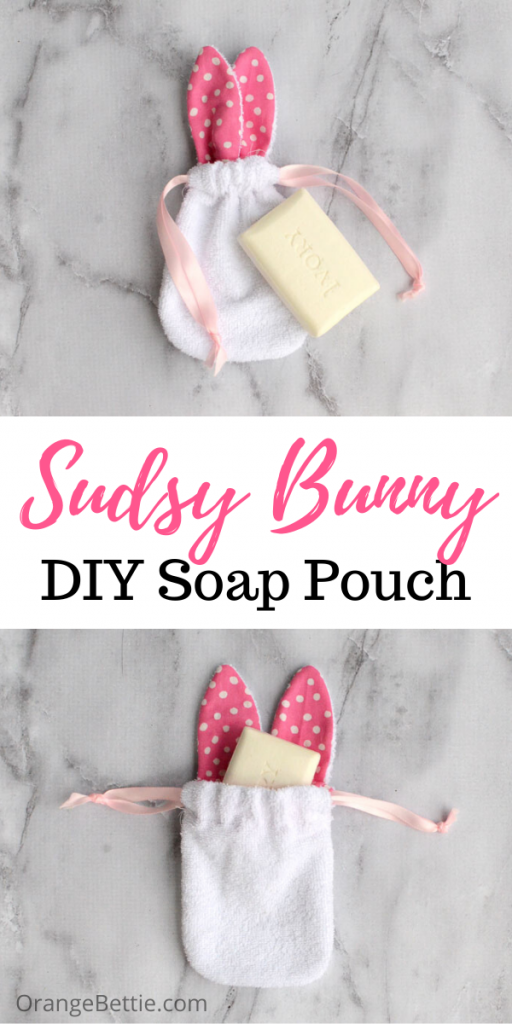 Sew a bunny soap pouch that’s perfect for Easter baskets –and can be used all year! The little soap holder with bunny ears makes bathtime fun while also cutting down on the mess around the tub. Just slip a bar of soap into the drawstring pouch and you've got a fun bathtime accessory!