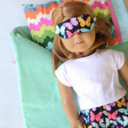Doll Pajamas and Sleep Mask Set – Free Sewing Pattern