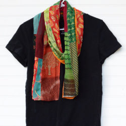 Boho Scrap Fabric Patchwork Scarf Sewing Tutorial