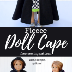 Fleece Doll Cape – Free Sewing Pattern