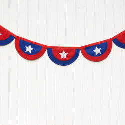 4th of July Bunting Banner – Free Sewing Pattern
