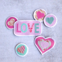 DIY Valentine Iron-On Patches – Free Pattern