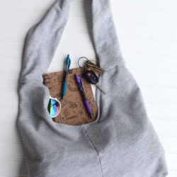 Upcycled Sweatshirt Slouch Bag Sewing Tutorial