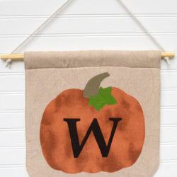 Monogram Pumpkin Fall Door Banner – Free Sewing Pattern