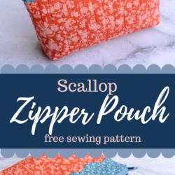 Scallop Zipper Pouch – Free Sewing Pattern