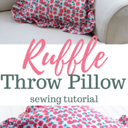 Ruffle Throw Pillow – Sewing Tutorial